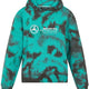 Women's Sweatshirt Mercedes Wmns Mapf1 Fw Tie Dye Hoodie Multicolor Green