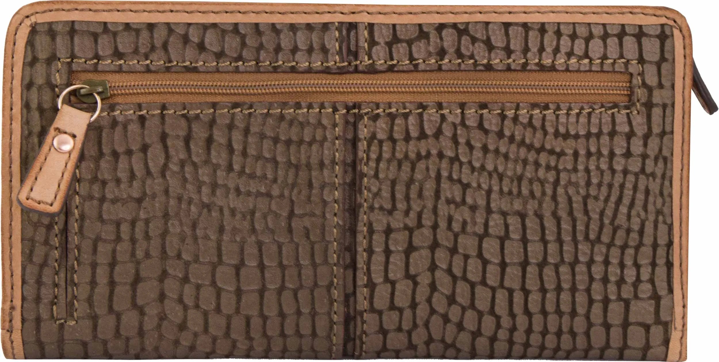Women's Wallet Fossil Leather Wallet Maddox Grey