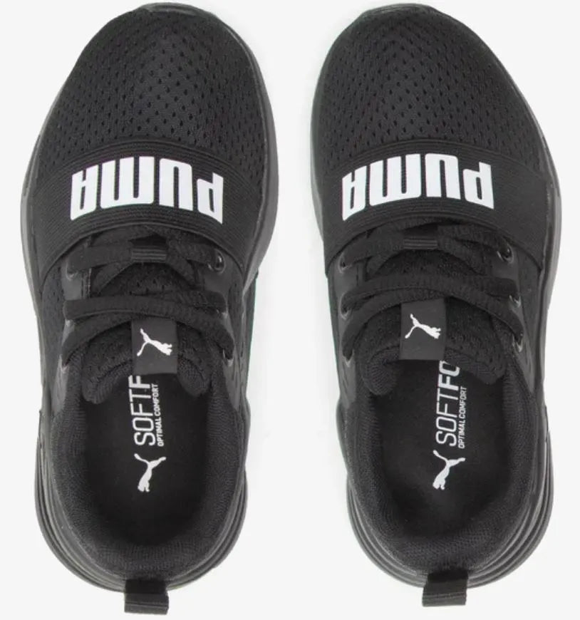 Scarpe da bambino Puma Wired Jr. Textile Running Nere
