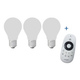 Danaled - Set Lampada Led Dimmerabile - 3 Pezzi + Telecomando