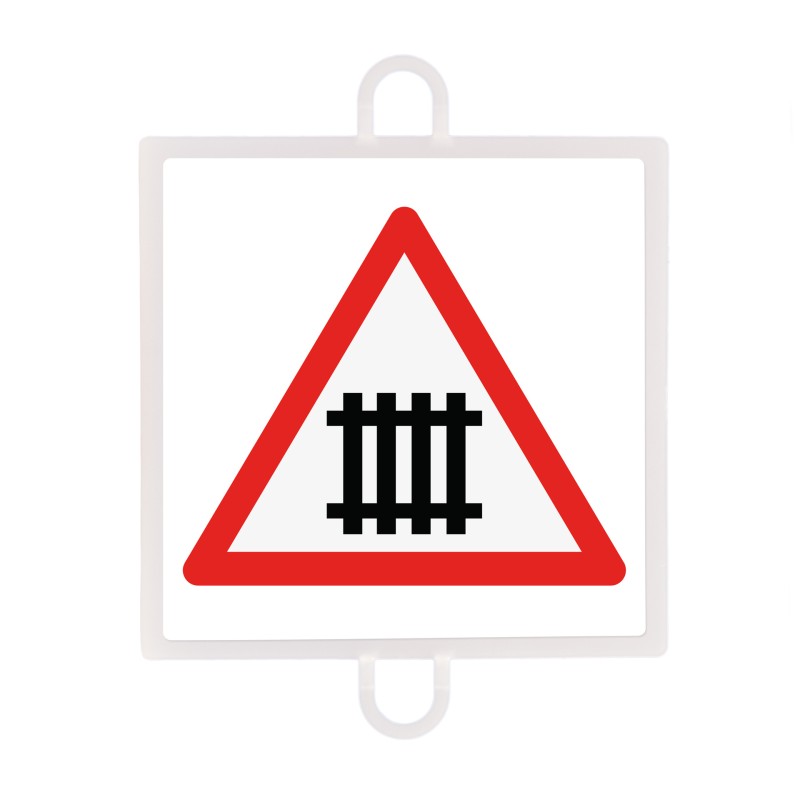 Semn de avertizare de trafic nr. 5 (trecere la nivel cu bariere)