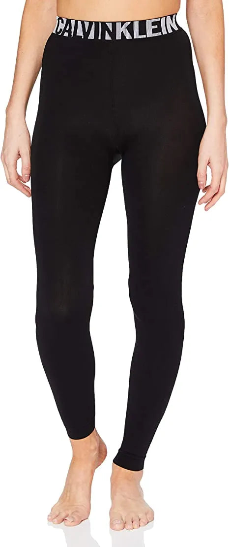 Calça legging feminina preta com logo Calvin Klein