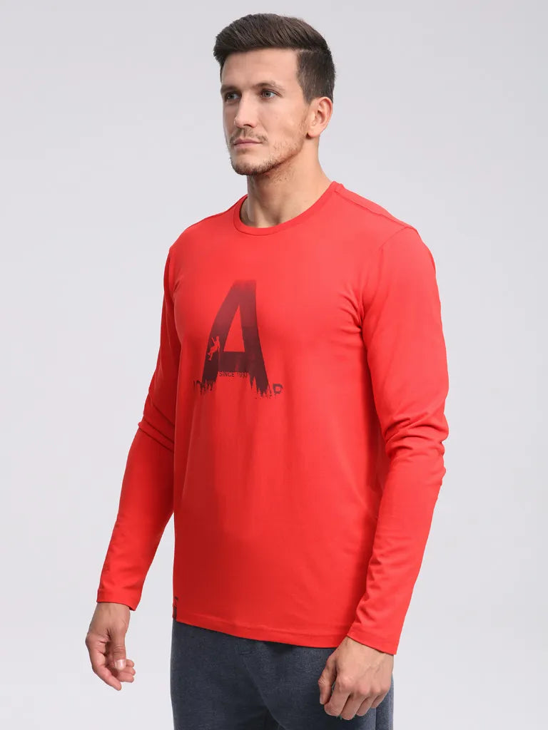 T-shirt męski Loap Aldoss czerwony