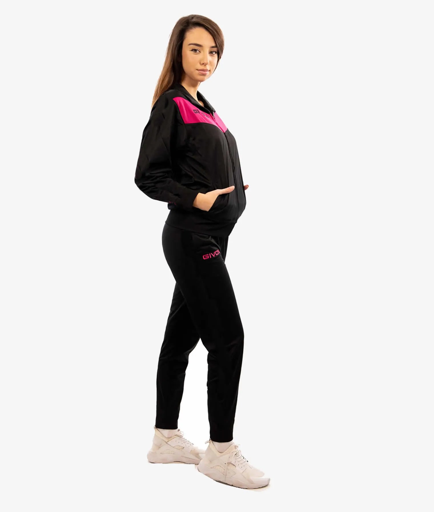 Ensemble de sport Givova Visa noir-fuxia noir