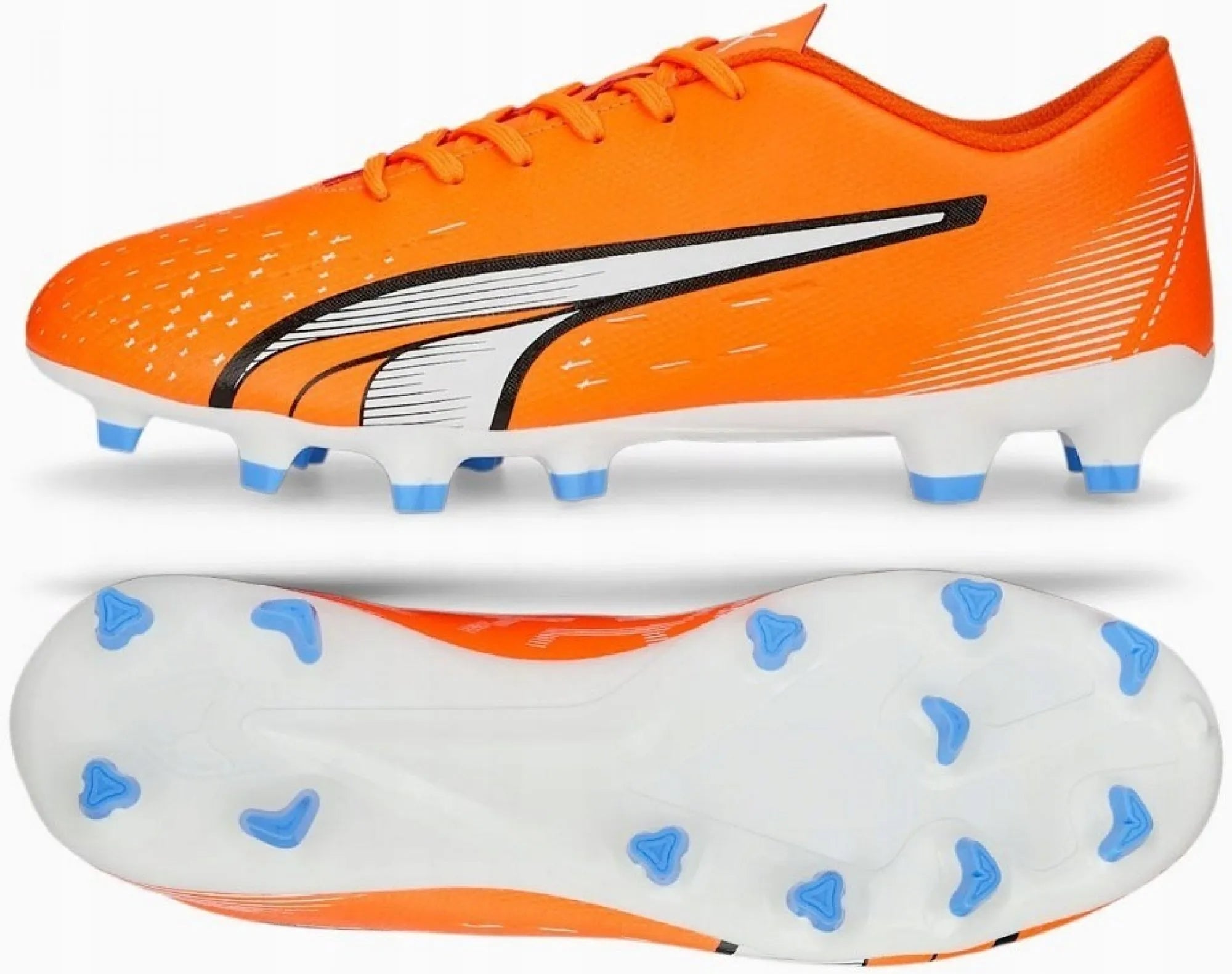 Ghete de fotbal Puma Ultra Play Fg-ag pentru bărbați portocalii