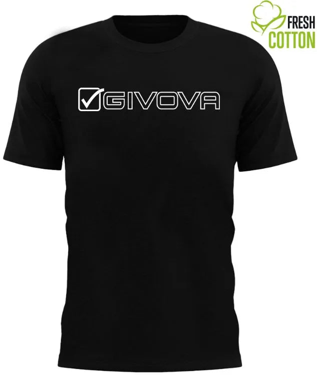 Cotton t-shirt givova mondo black - 3XL