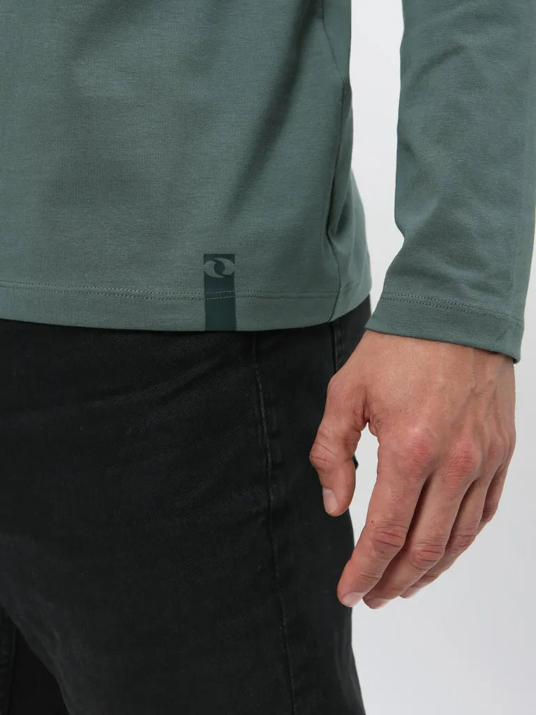 T-shirt a maniche lunghe da uomo Loap Alborg Verde