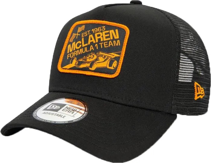 Șapcă Mclaren unisex Graphic Patch Ef Trucker Negru