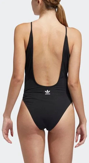 Damskie bawełniane body adidas czarne 40