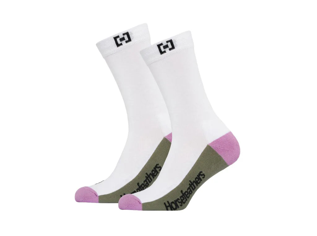 Calzini Horsefeathers Dea Crew (bianco)