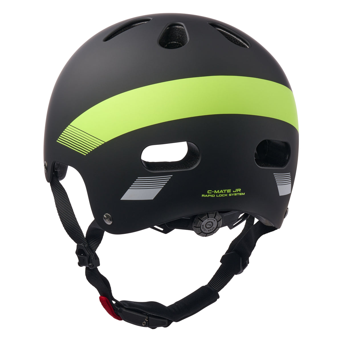 Barnhjälm Cratoni C-mate Jr. Svart/lime Matt - S/m (54-58cm)