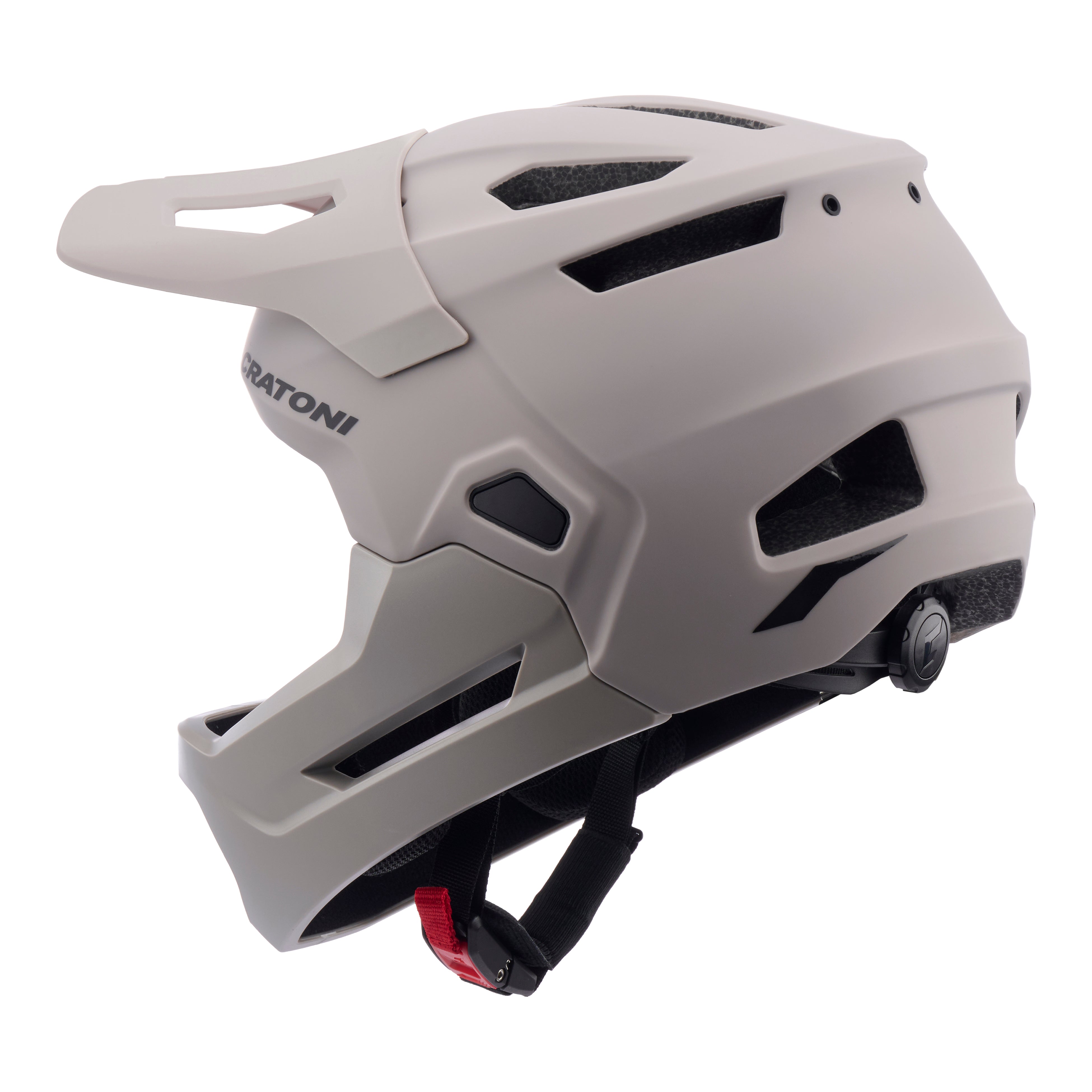 Casco infantil cratoni madcat darksand mate - s-m (49-56 cm)