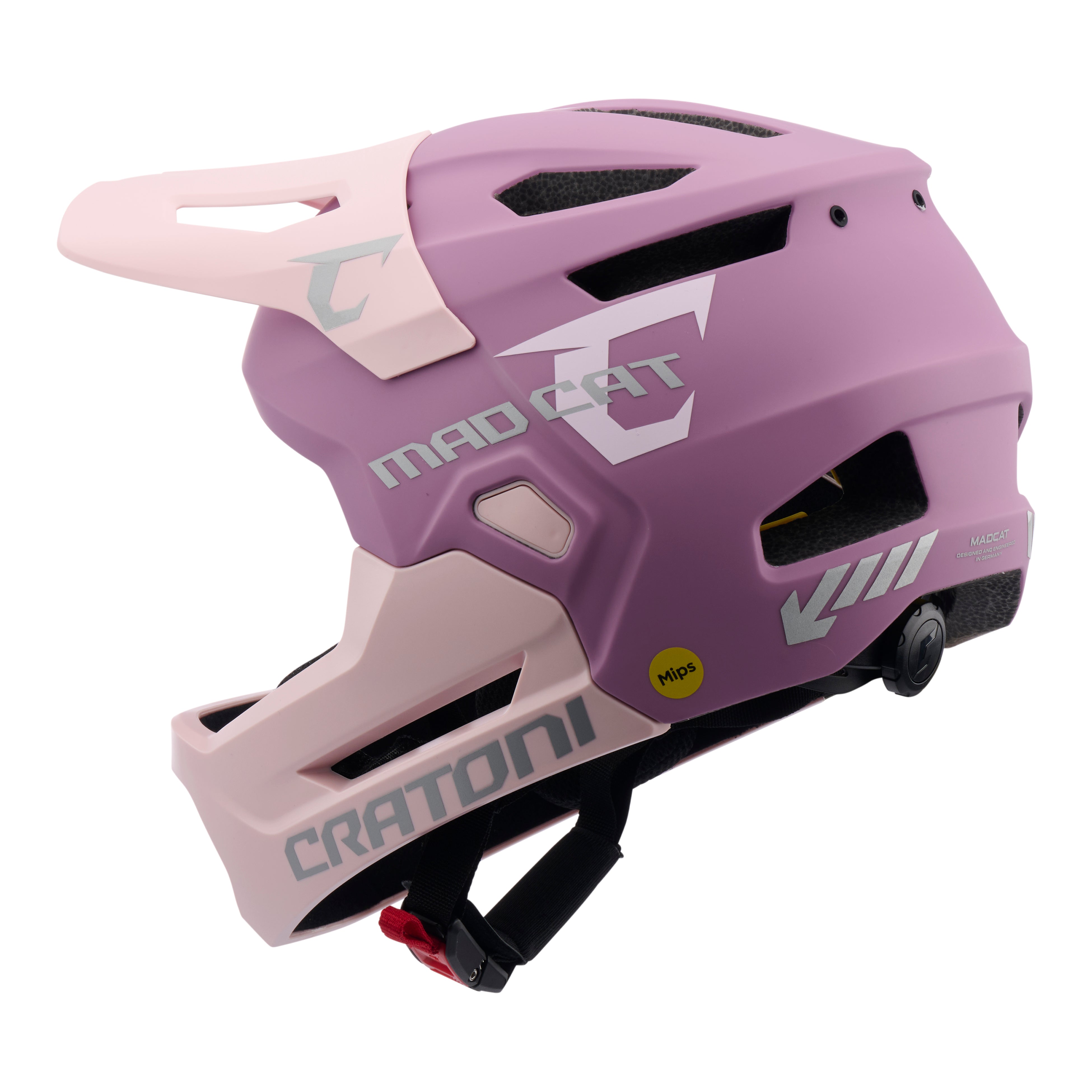 Cratoni Madcat Mips Blush/rose Matt Children's Helmet - S/m (49-56cm)
