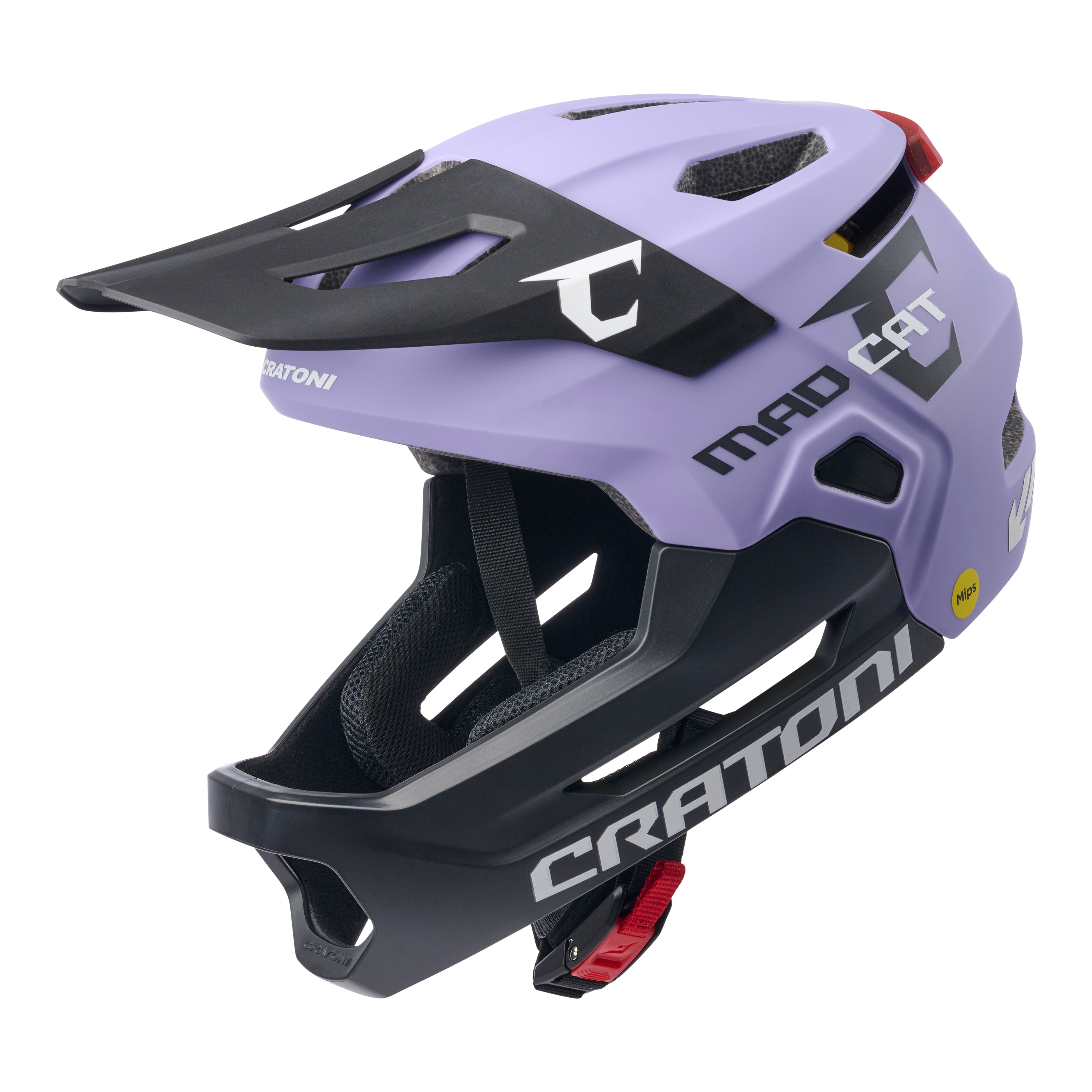 Cratoni Madcat Mips Children's Helmet Purple/black Matt - S/m (49-56cm)