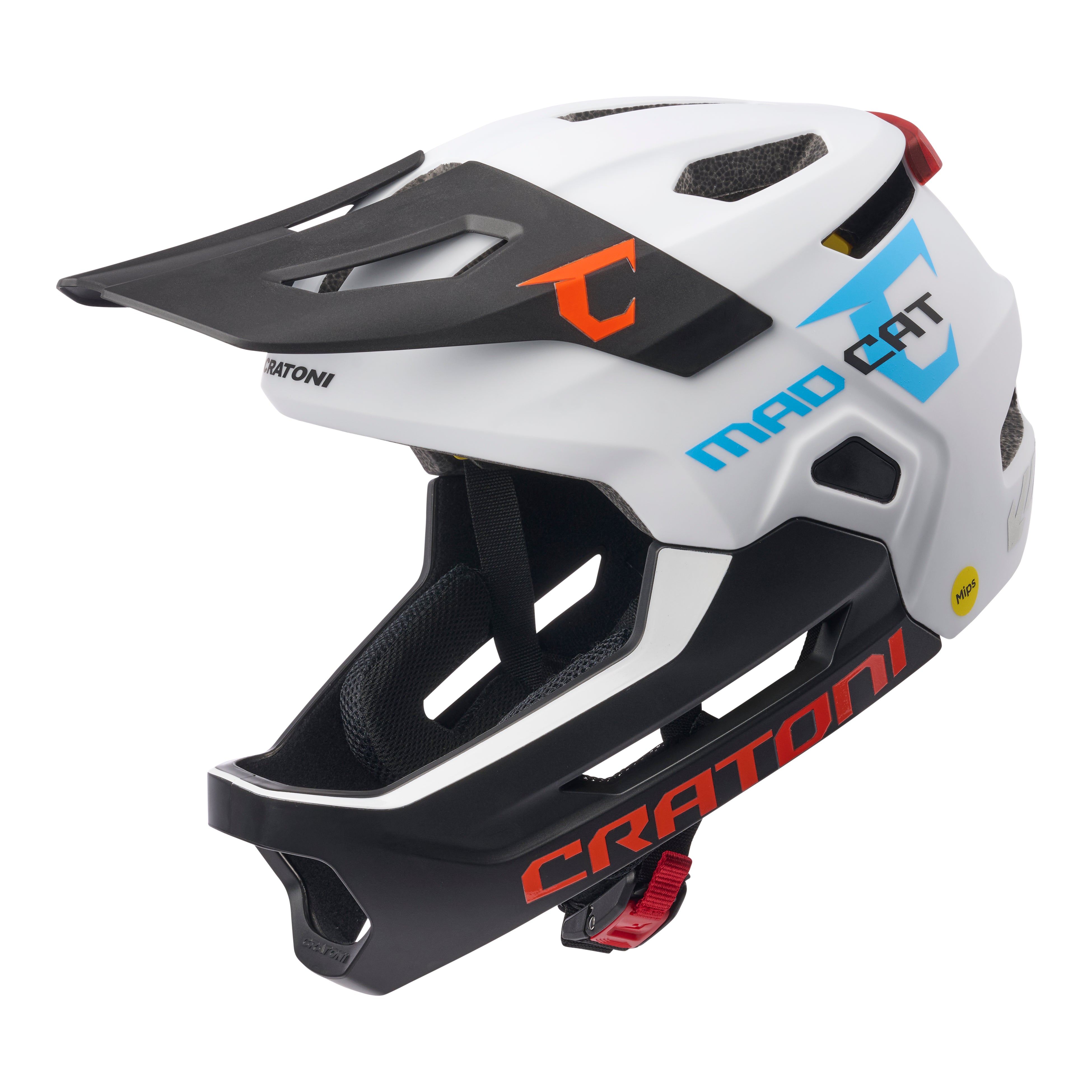 Cratoni Madcat Mips Children's Helmet White/black Matt - S/m (49-56cm)