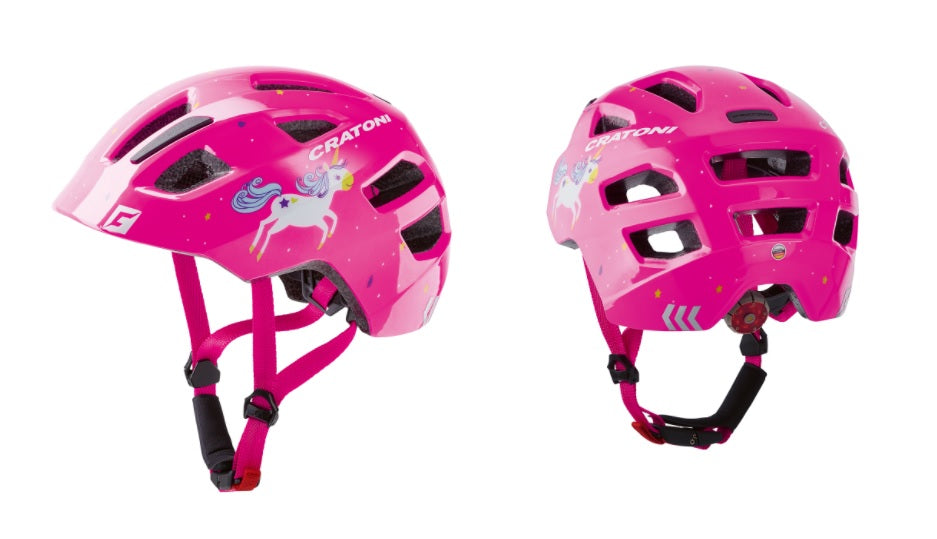 Children's Helmet Cratoni Maxster Unicorn Pink Glossy