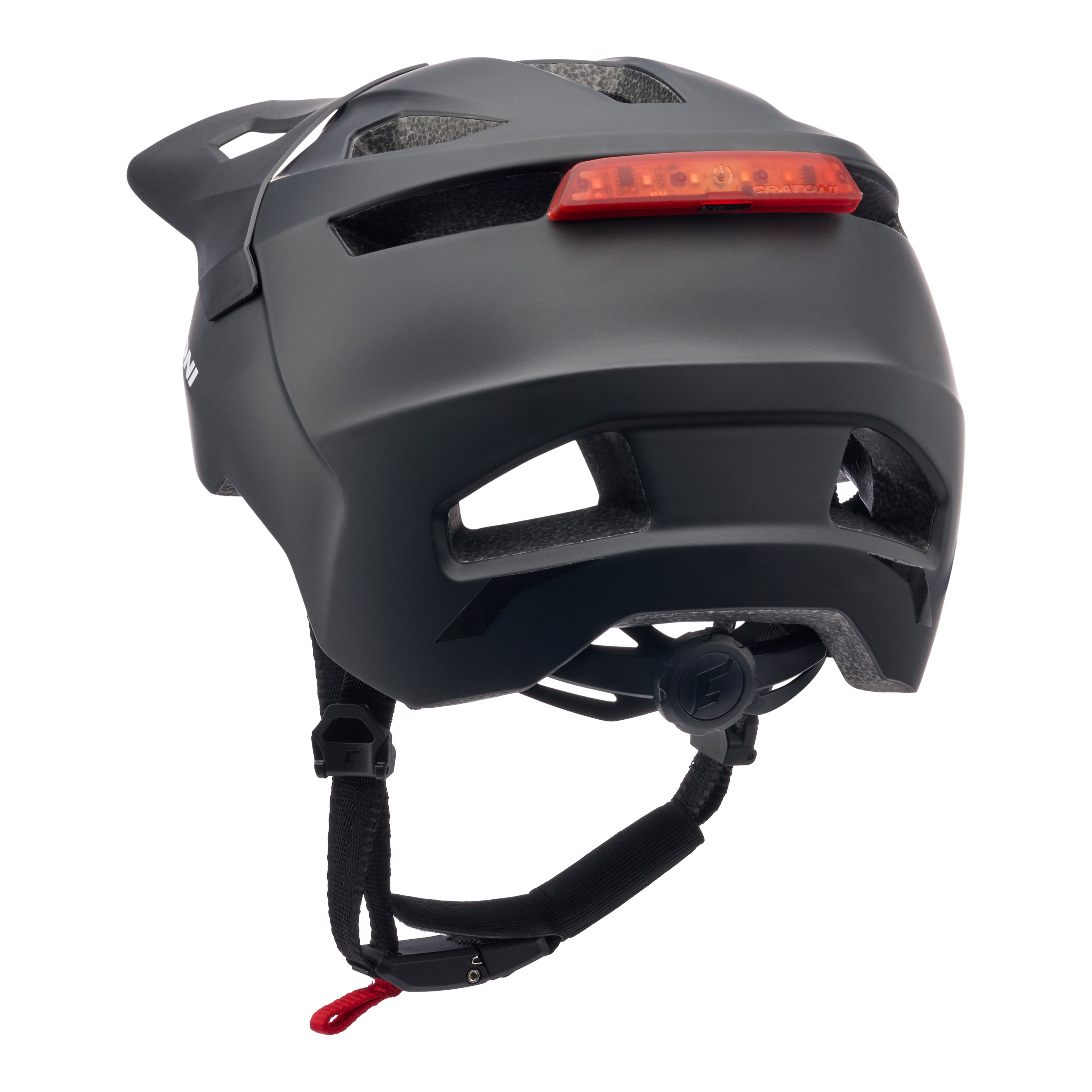 Børnehjelm Cratoni Wildcat Led Sort mat - S/m (49-56 cm)