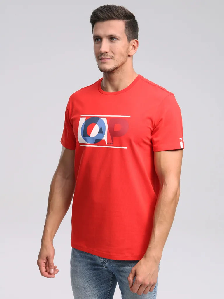 T-shirt męski Loap Albertto czerwony
