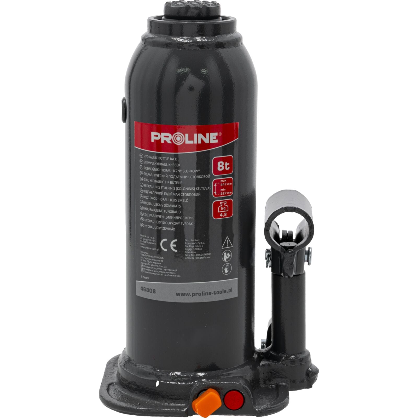 Хидравличен крик 8 T 230-457 mm (5,5 kg) Proline