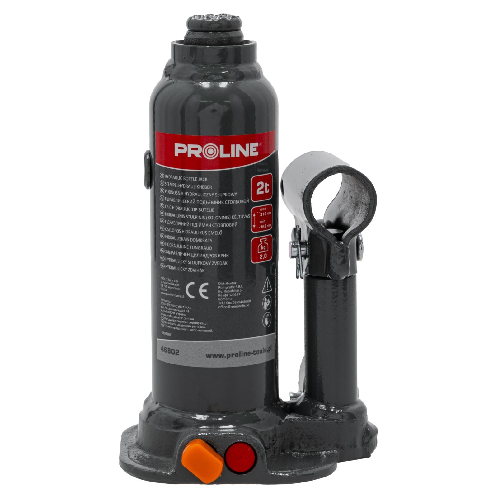 Хидравличен стълбов крик 2t 181-345 mm 2,5 kg Ce Proline