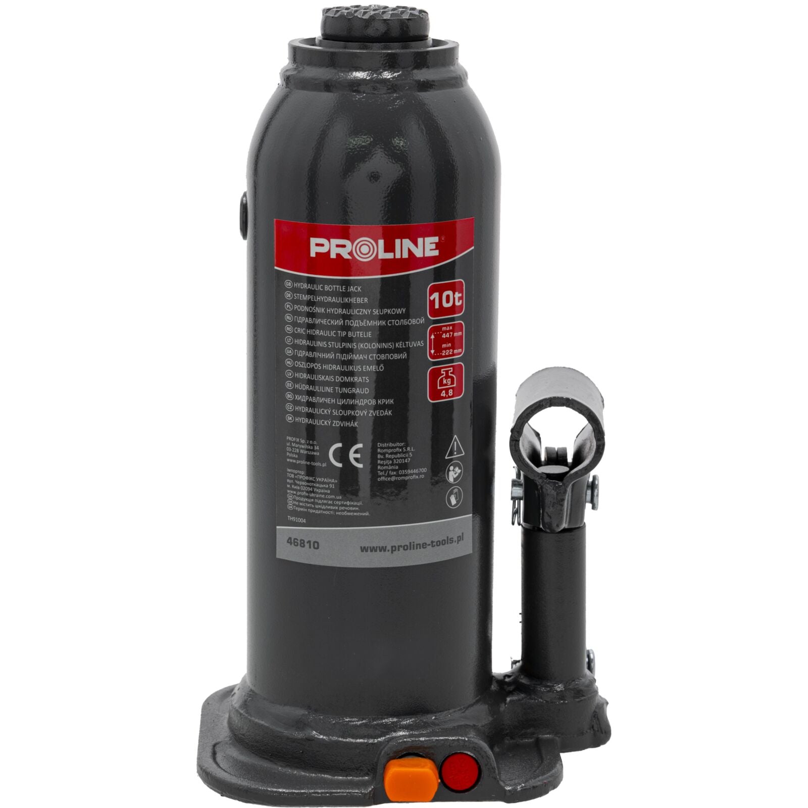 Hydraulický zvedák 10t 230-460 mm (6,2 kg) Proline