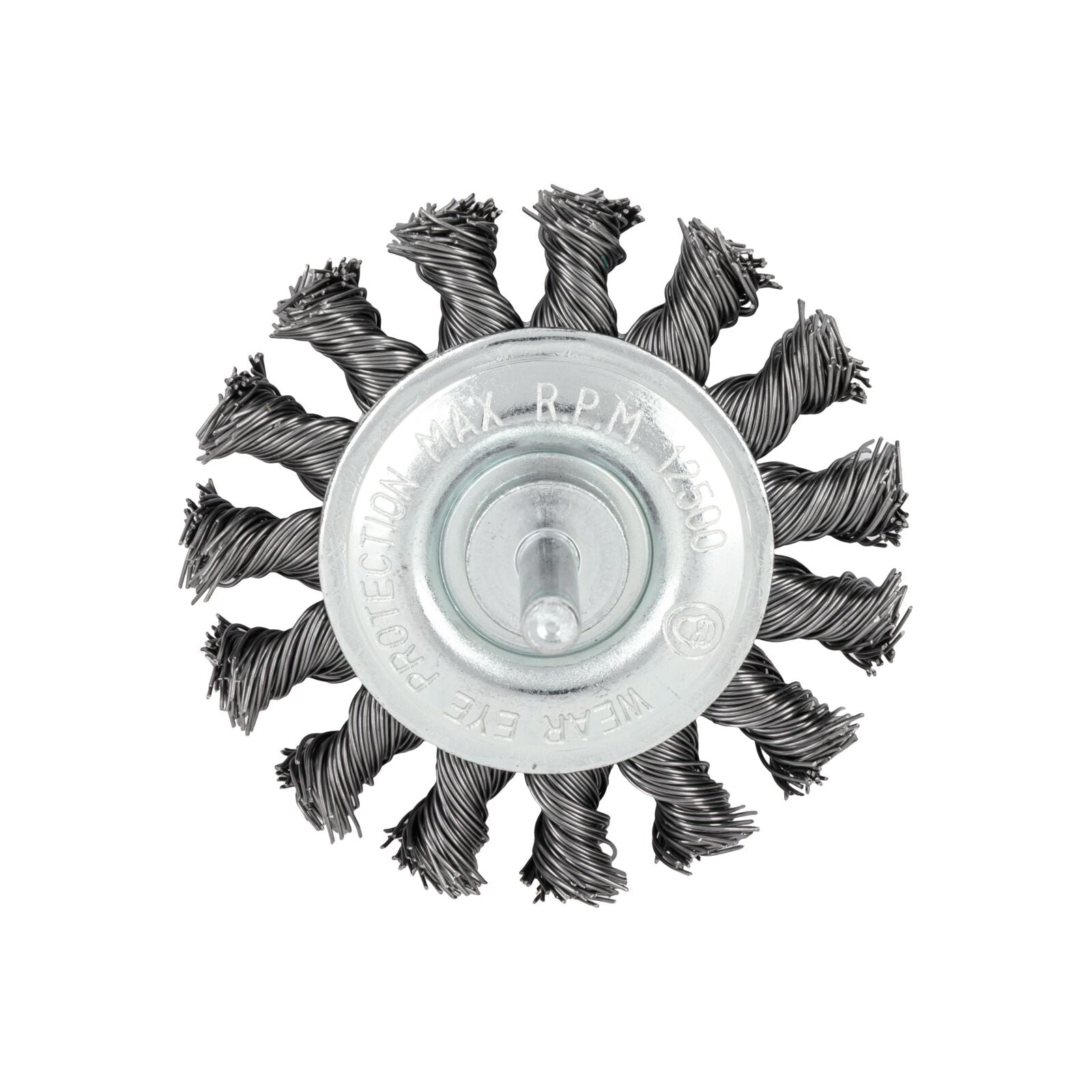 Krimpelt drótkerékkefe 75 mm-es 6 mm-es menetek Proline