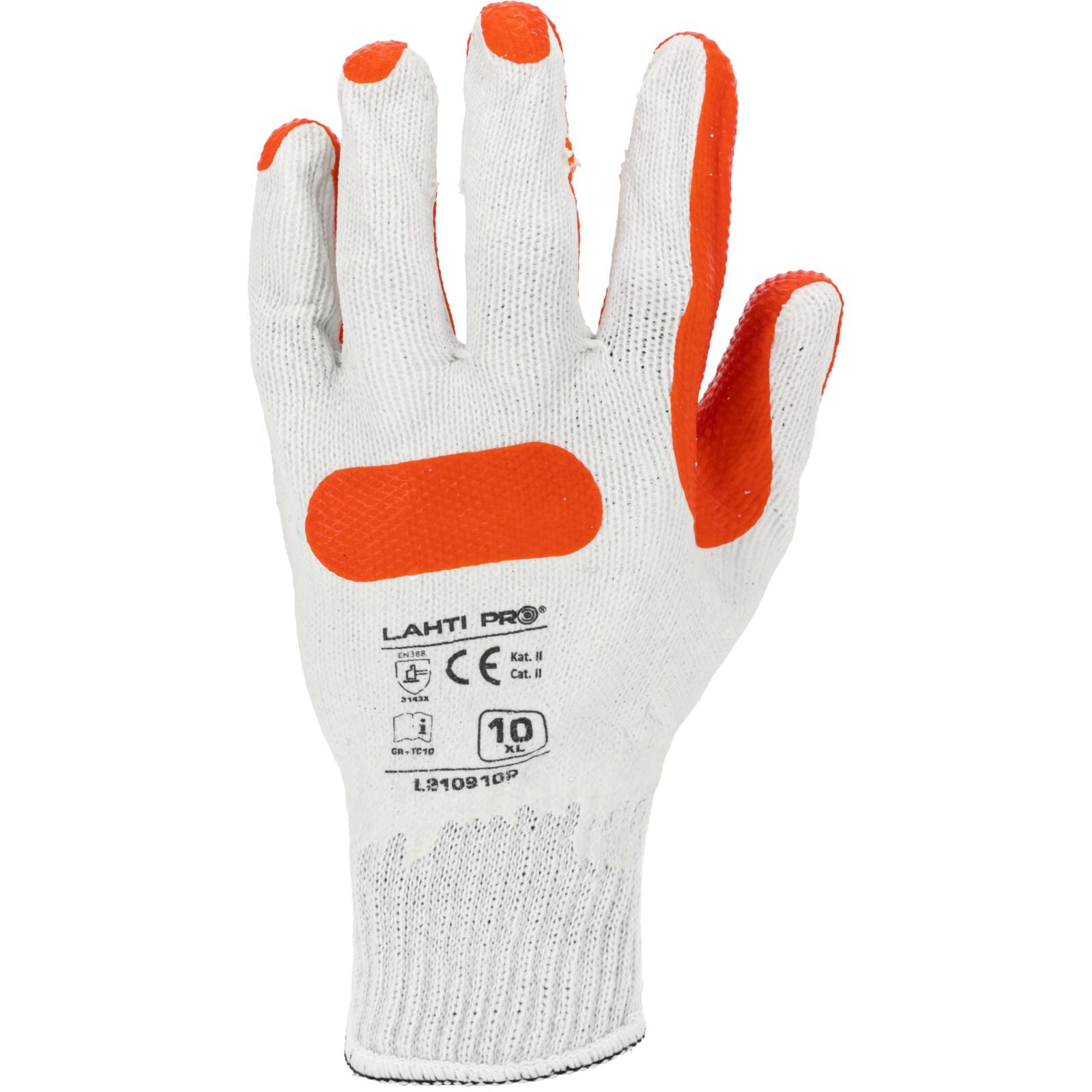 Gloves Latex Red-white L210910p 12 Pairs 10  Ce Lahti