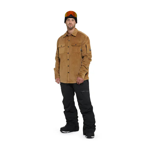 Horsefeathers Dough Insulated Shirt (camel Corduroy)