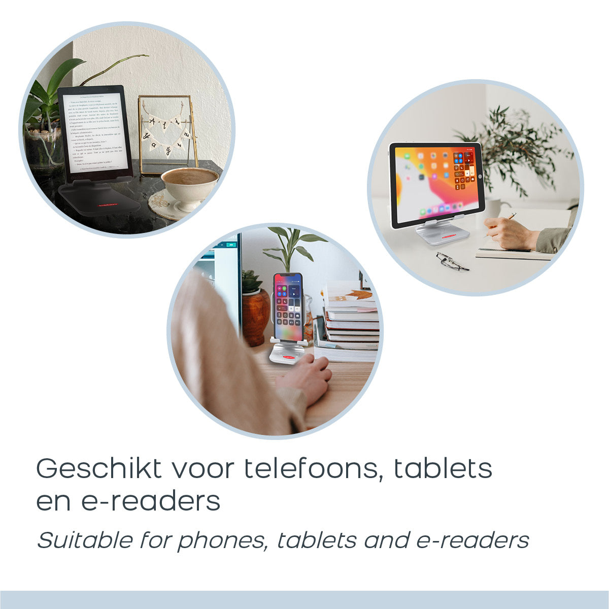 Oranžový Osel - Stojan na Telefon A Tablet - Stříbrný