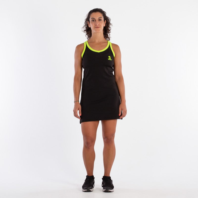 Kjole Softee Atenea Negro/Amarillo Fluor