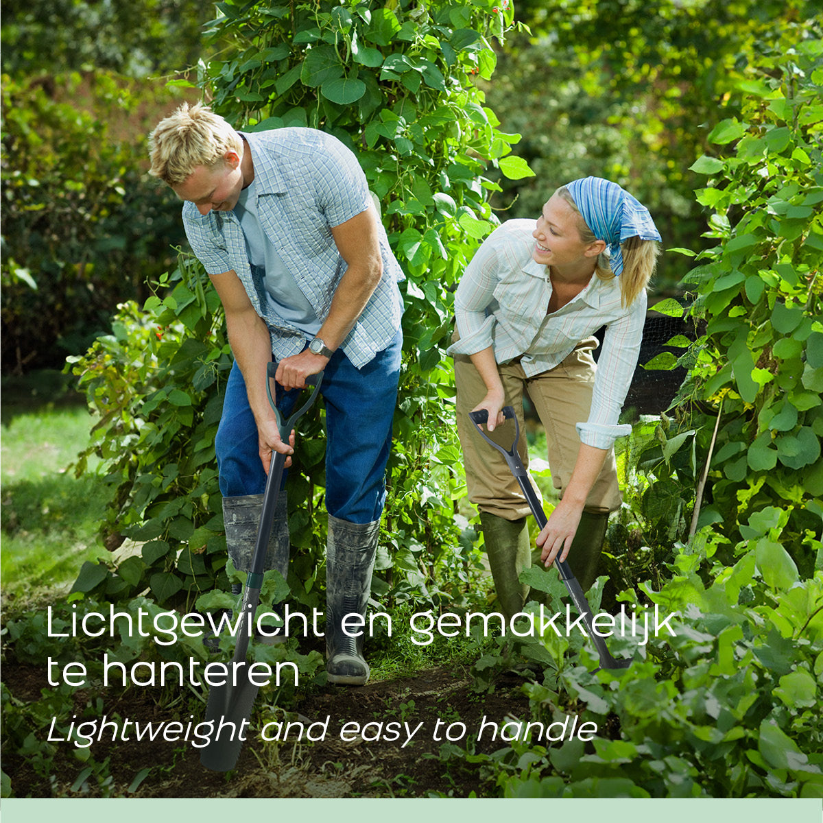 De Wortelkiller – Gartenspaten – Grau