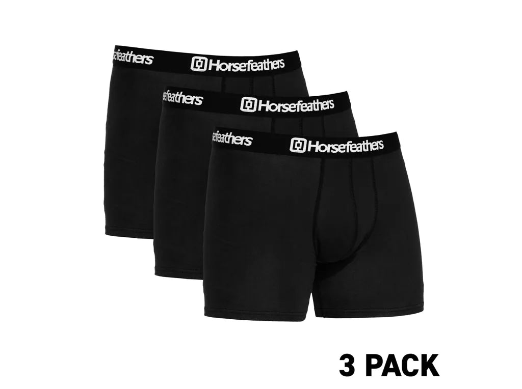 Horsefeathers Dynasty 3pack Boxer Shorts (black)