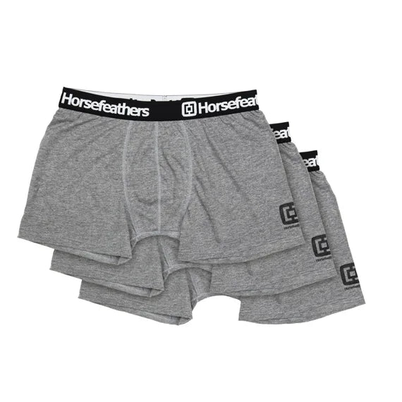 Horsefeathers Dynasty 3pack Boxer Shorts (heather Gray)