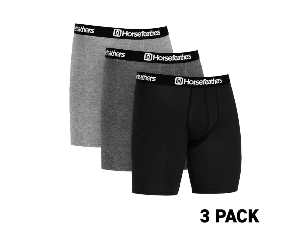 Horsefeathers Dynasty Long 3pack Boxer Shorts (assorted)