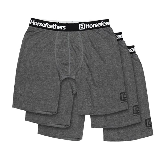 Horsefeathers Dynasty Lot de 3 boxers longs (anthracite chiné)