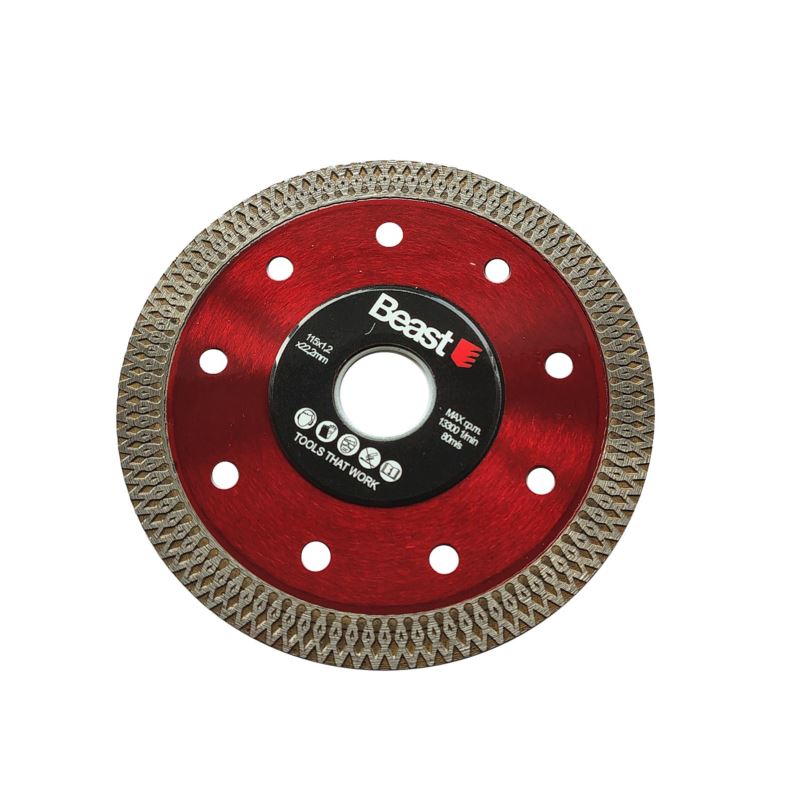 Diamantový řezací kotouč 115 mm Suché a mokré řezání Bst-736115