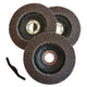 Disco Flap Abrasivo 125 Mm P60 3 Pcs 22 Mm Furo Besta