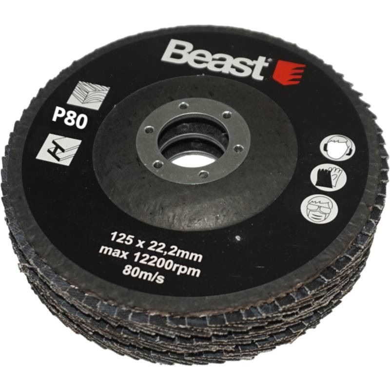 Flap Grinding Disc P80125 Mm 3-pack Beast