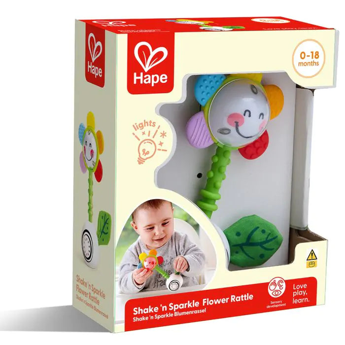 Дрънкалка за цветя Hape Shake 'n Sparkle