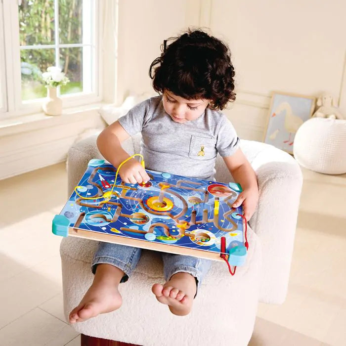 Hape 2 в 1 космически лабиринт и танграм дъска
