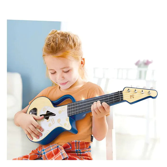 Hape Learn With Lights Ukulele Blue