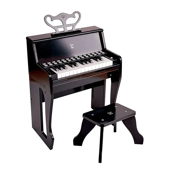 Hape Learn With Lights Black Piano With Stool