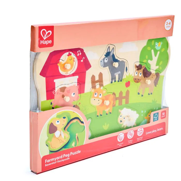 Hape Farmyard Peg Puzzle