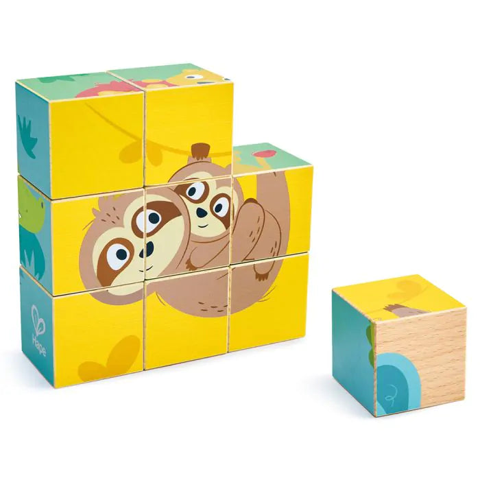 Hape Диви животни блок пъзел