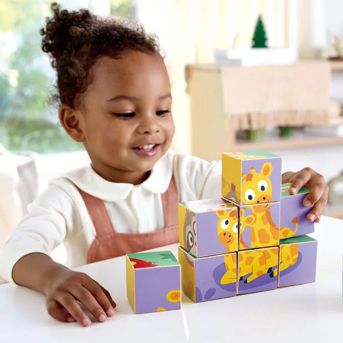 Hape Диви животни блок пъзел