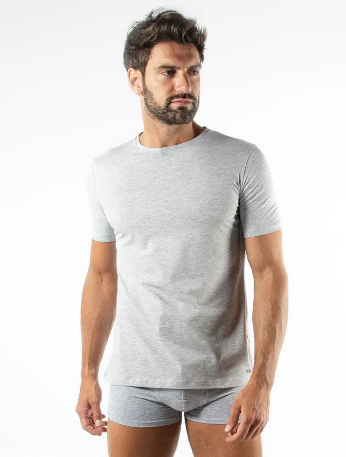 Fila Regular Fit Graues T-Shirt für Herren