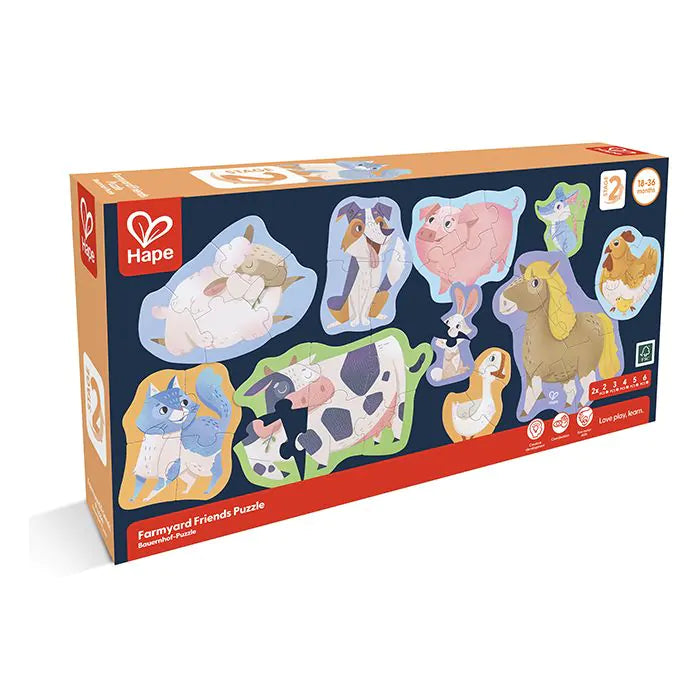Quebra-cabeça Hape Farmyard Friends
