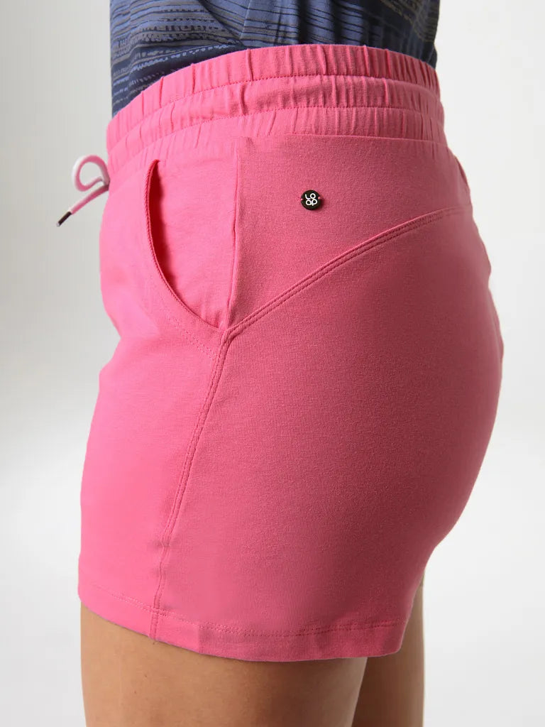 Damen-Sportshorts Loap Absorta Pink XS