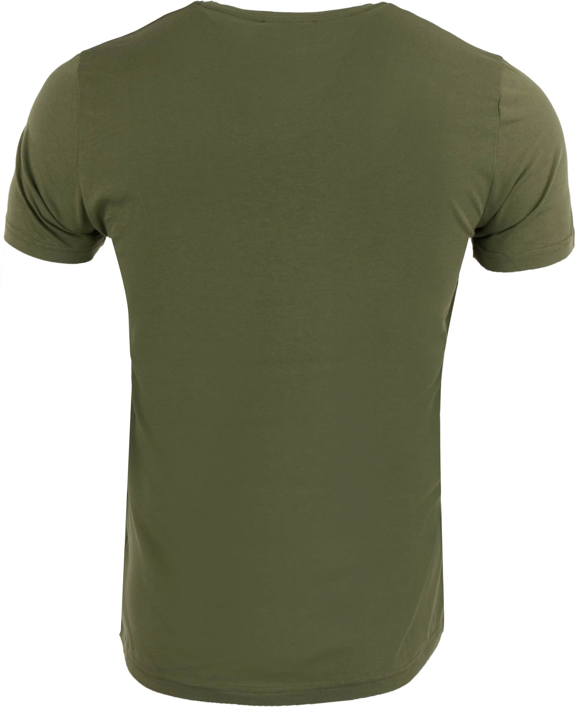 T-shirt męski Jimmy Sanders Vadingo Khaki w kolorze zielonym