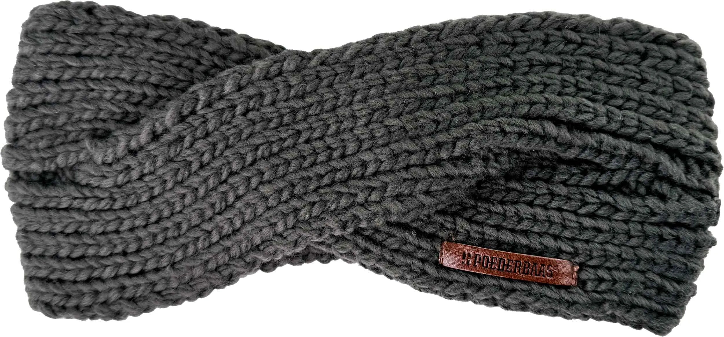 Winterstirnband Poederbaas Stirnband Anthrazitgrau